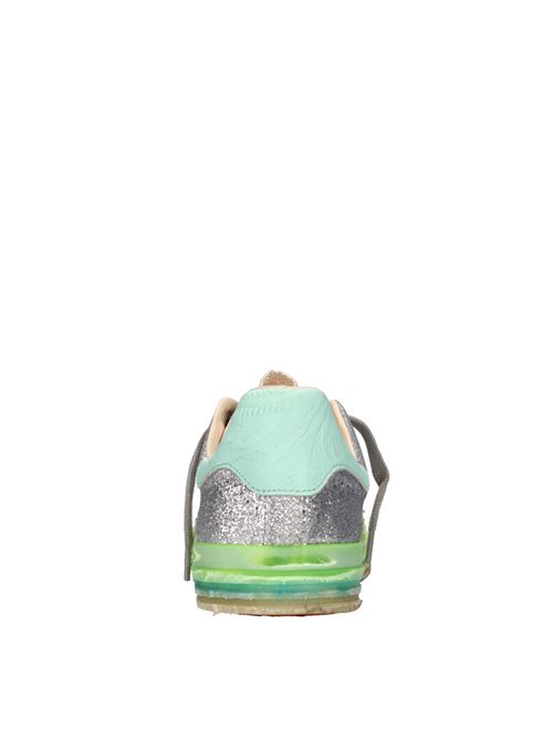 Sneakers in pelle e tessuto HIDNANDER | STARLESS LOW GEMU EDITION HD1WS650 613BIANCO-GIALLO-BEIGE-FUXIA-ARG